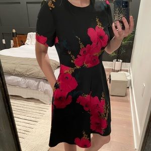 Black Halo floral Kaitlyn dress, size 10